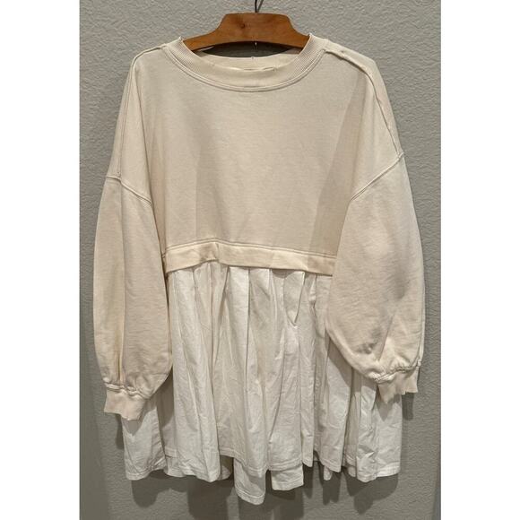Free People Eleanor Layered Sweatshirt Minidress Size Small - Picture 8 of 8